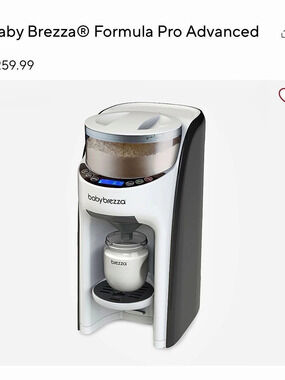Baby Brezza Formula Pro Advanced Formula Maker White & Black NWT